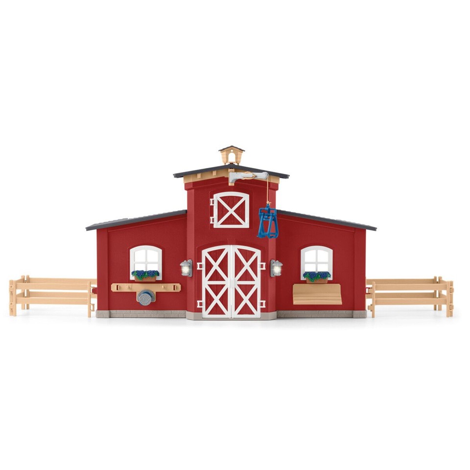 Schleich - Farm World - Rød Bondegård m/Dyr & Tilbehør (42606)