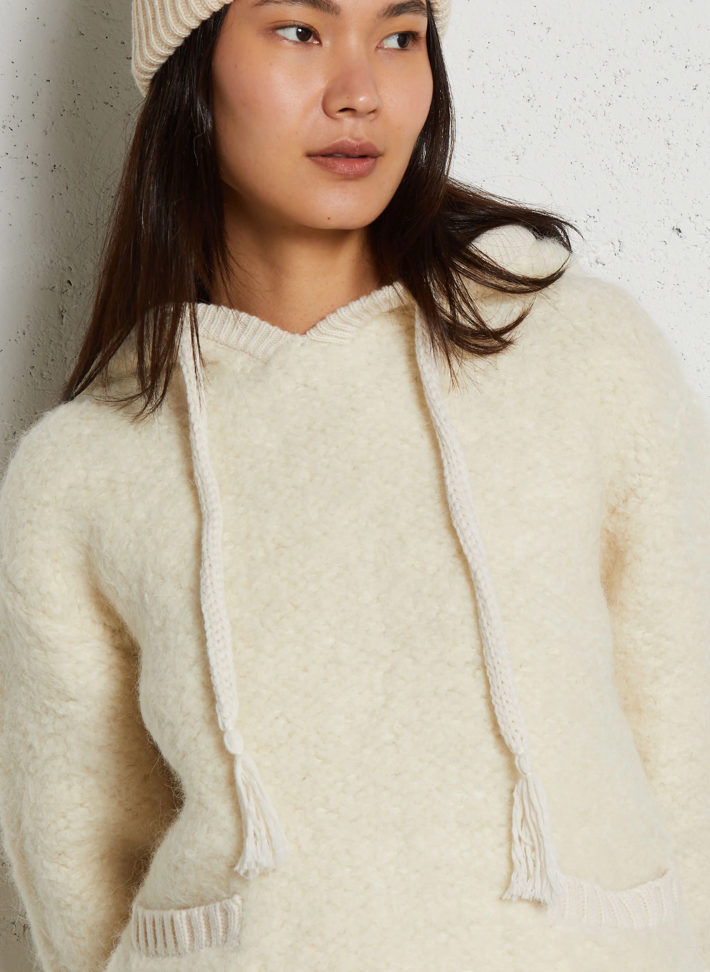 CHARLY - Pull à capuche| Beige