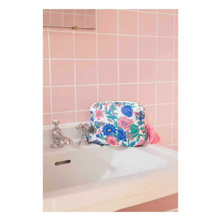 Louise Misha Pochette Teiki en coton bio | Bleu