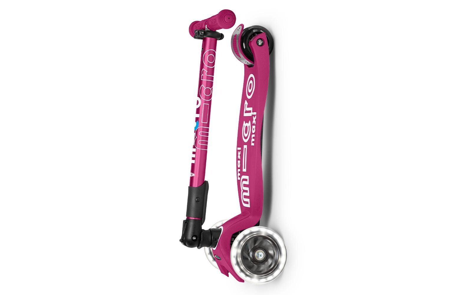 Kickboard Maxi Micro Deluxe LED Foldable<br>Faltbares Kickboard
