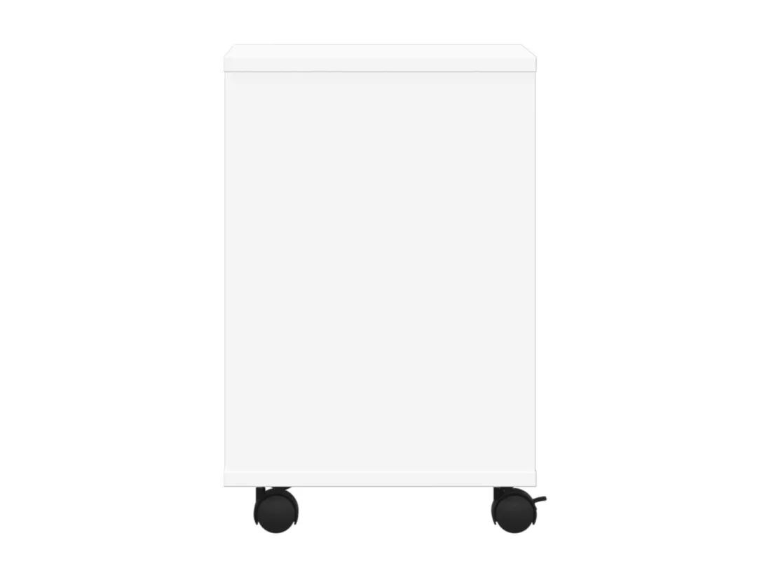 Support d'imprimante avec roulettes blanc 41x32x48 cm
