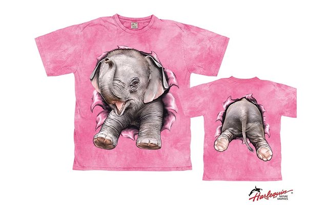 Harlequin Howling Wolf Pups Kinder T-Shirt