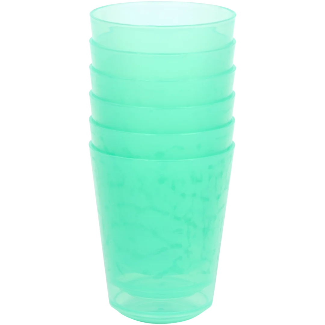 Herbruikbare bekers 6 stuks | 230 ml | diverse kleuren