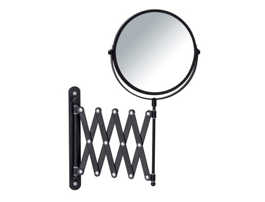 WENKO - Miroir mural à bras télescopique - noir