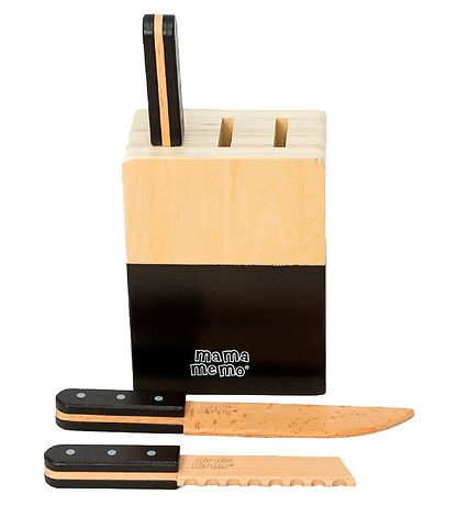 MaMaMeMo Knivblok m. 3 Knive - Tr?