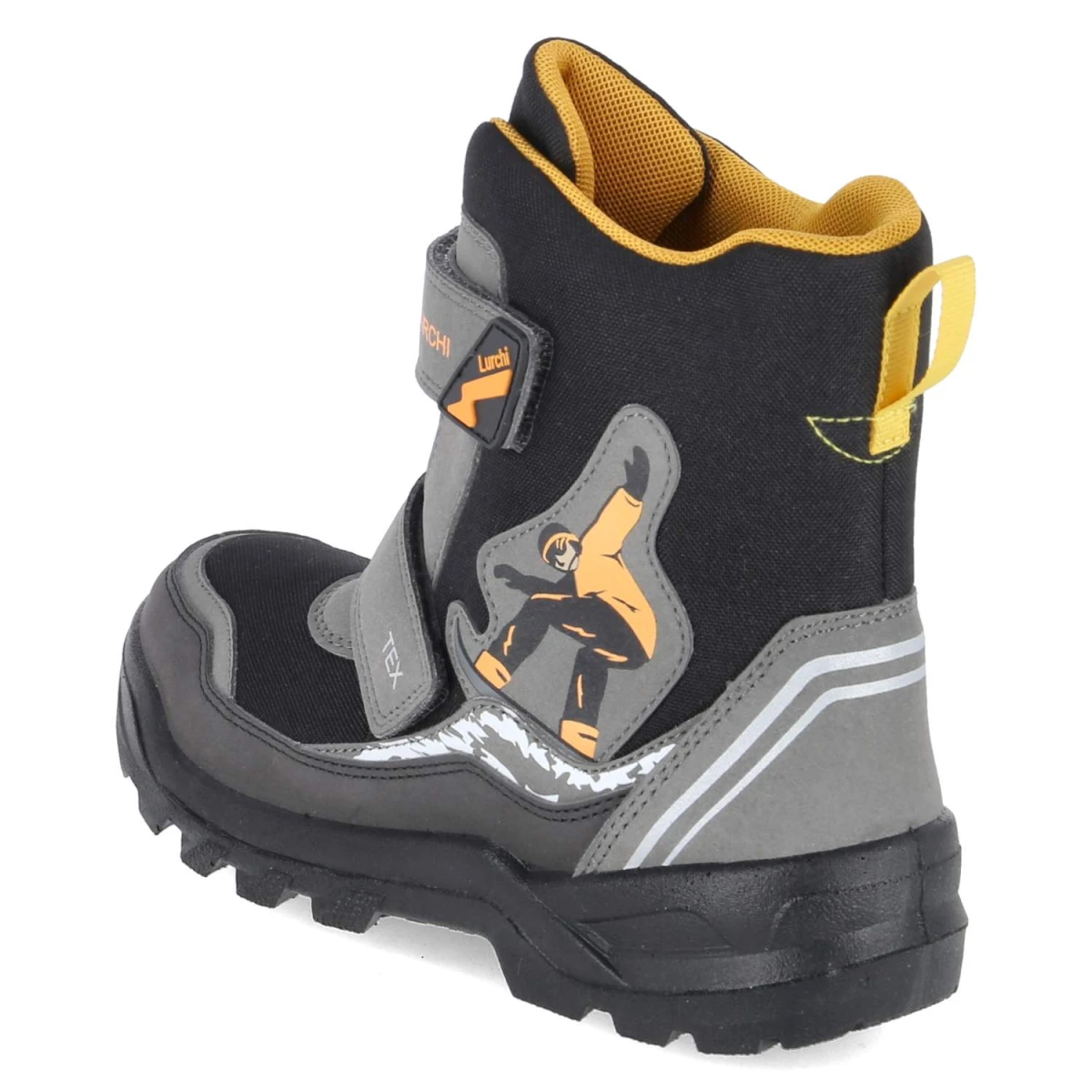 LurchiWinterboots KENDY TEX - Black-Yellow