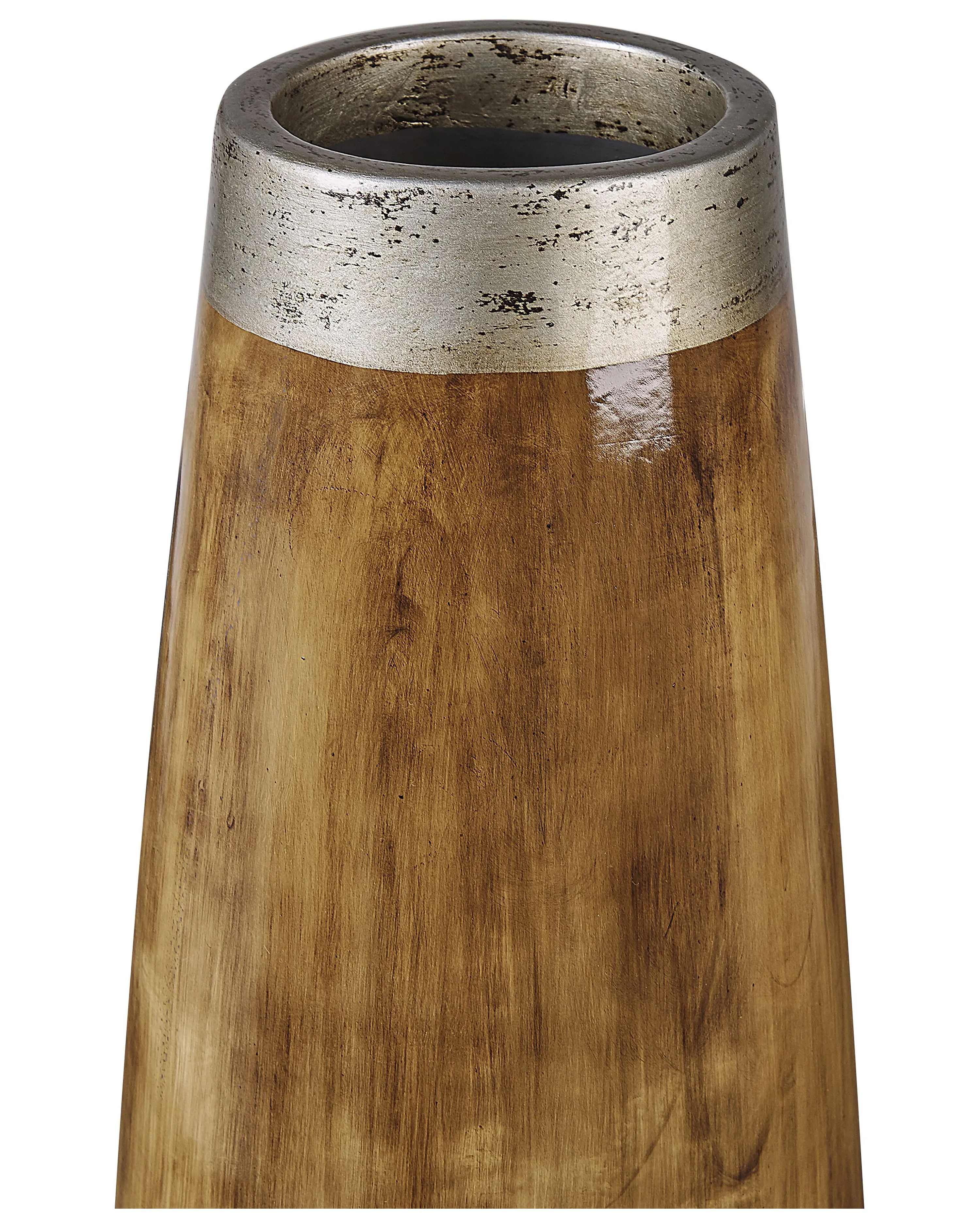 Decoratieve vaas CYRENE Keramiek 50 cm Donkerbruin