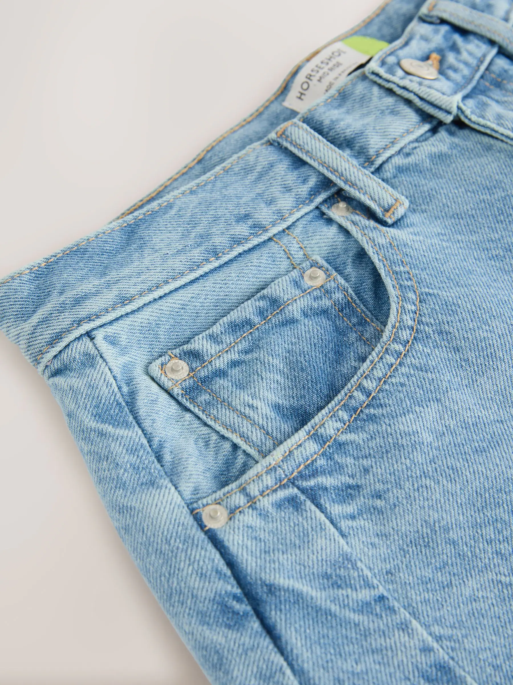 Middenblauw denim - Horseshoe Barrel Jeans