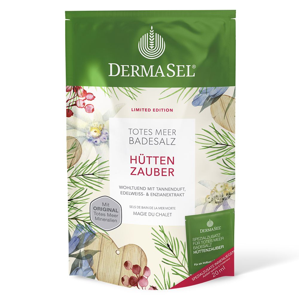 DERMASEL® Totes Meer Badesalz Hüttenzauber