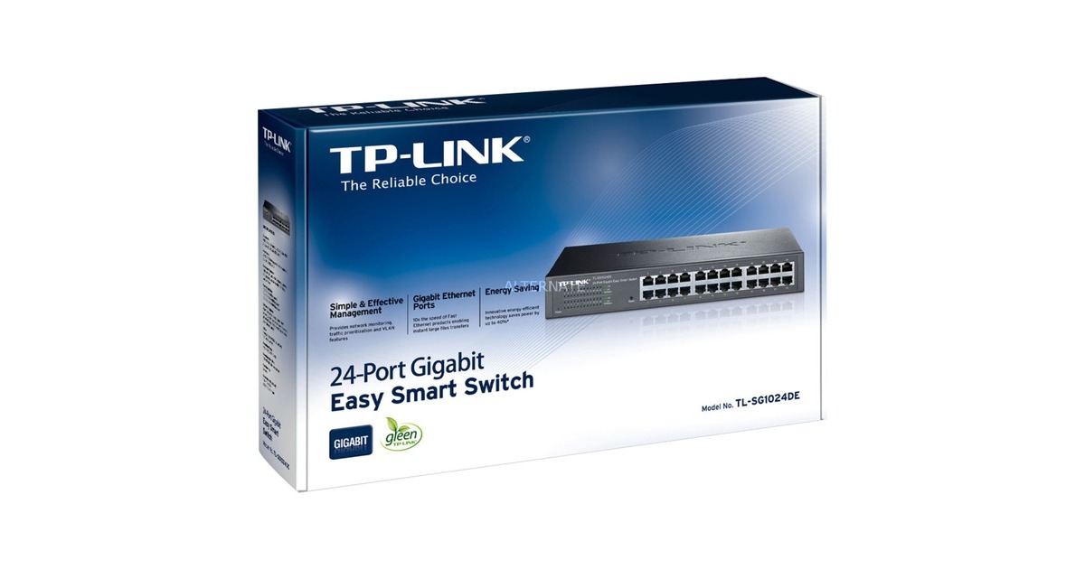 TP-LinkTL-SG1024DE switch  (Zwart)