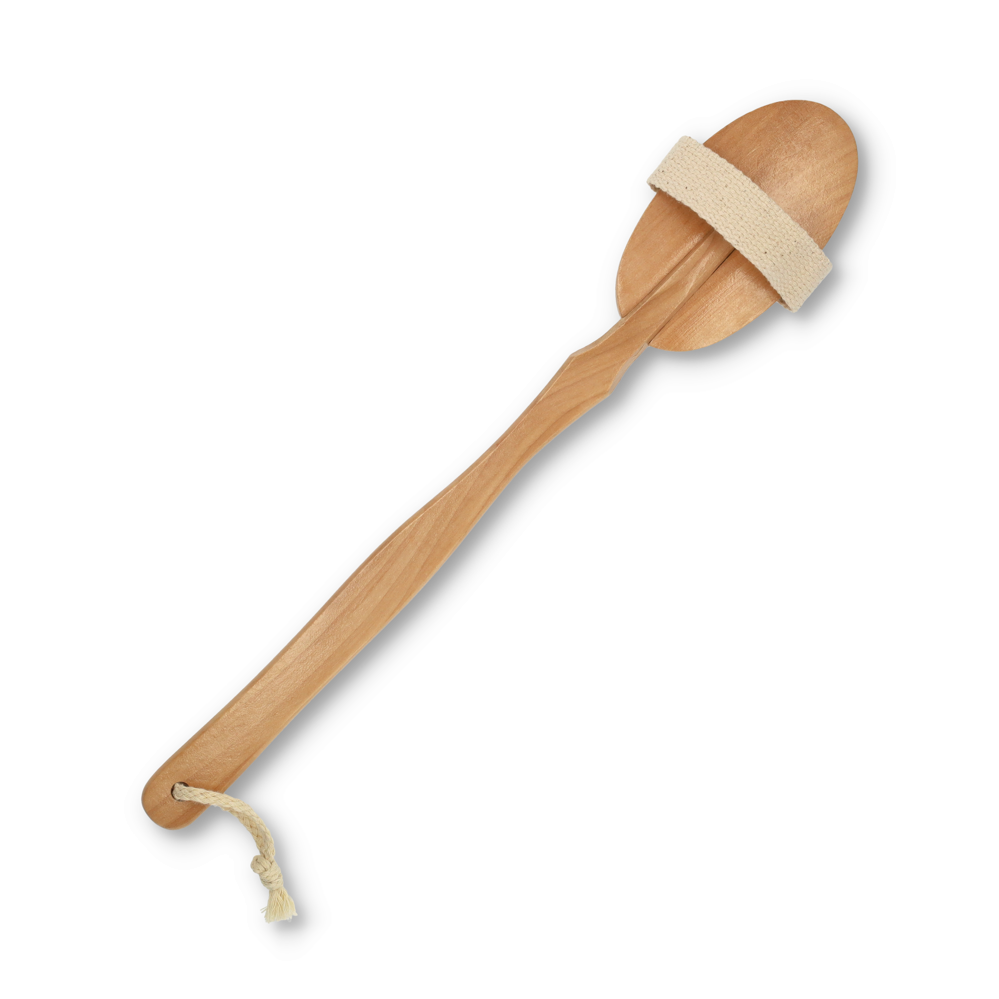 Holz Körperreiniger / Körpermassage Tiefenreinigung Abnehmbare Reinigungsbürste mit Naturborsten - Beige