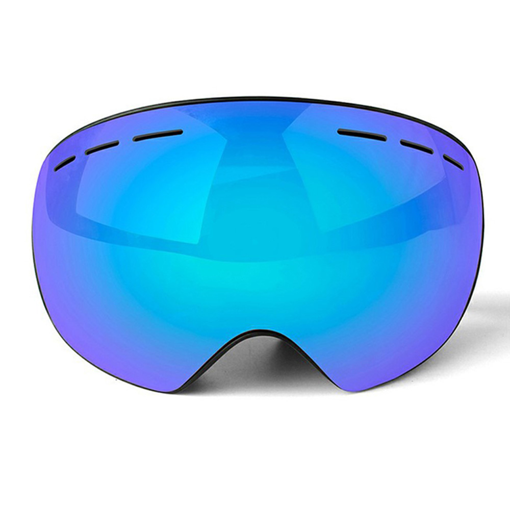 Motocross Brille Winter Ski Sportbrille Slim Frame UV-Schutz mit Aufbewahrungsetui - Schwarz