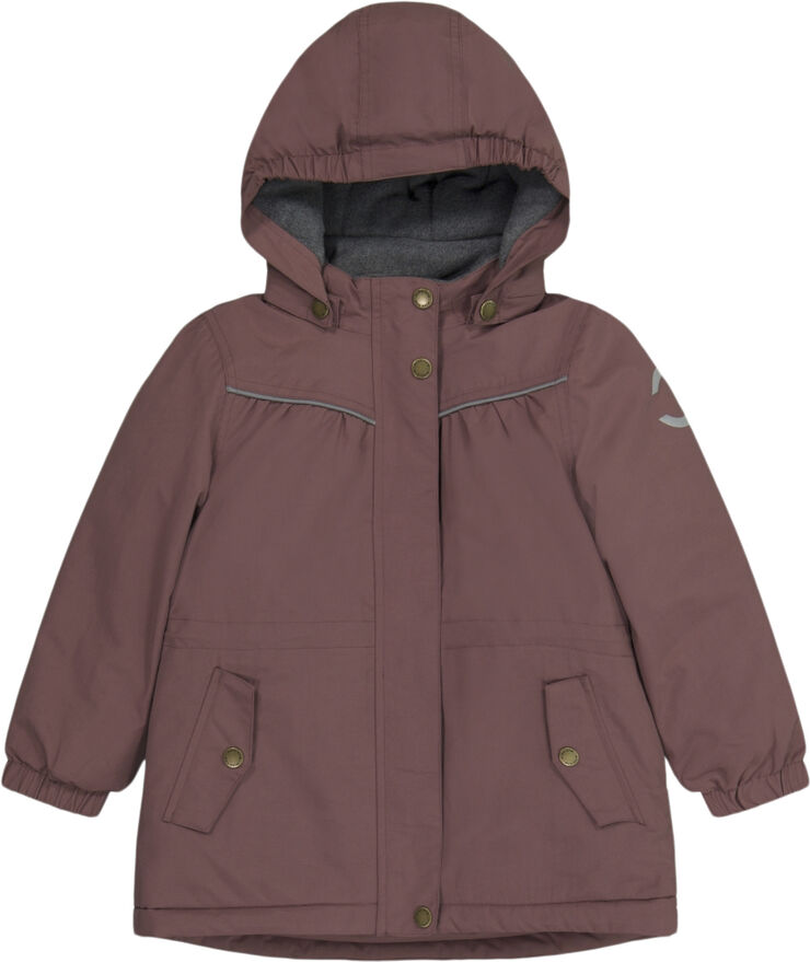 Mikk-Line Nylon Girls Jacket - Solid Rose brown