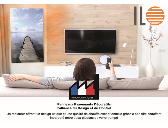 ILO - Radiateur rayonnant / radiateur électrique rayonnant mural / 500w / +28 motifs...