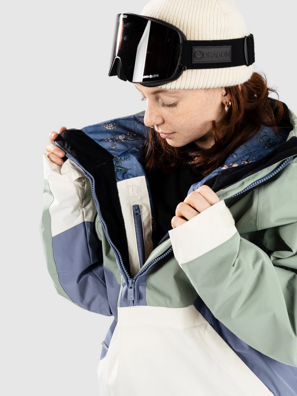 Roxy Chloe Kim Anorak lily pad
