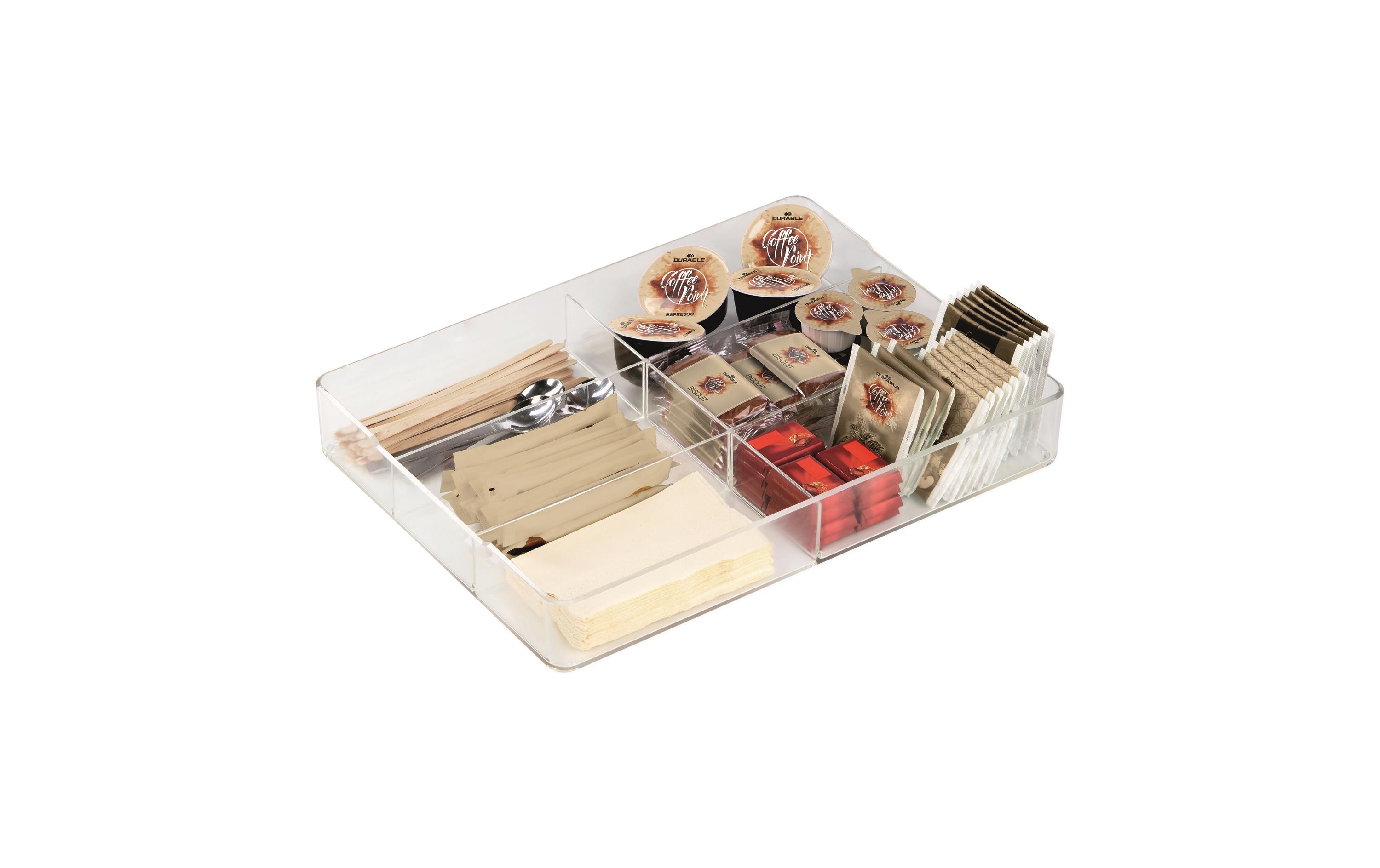 Serviertablett Coffee Point Caddy TransparentSchubladeneinsatz