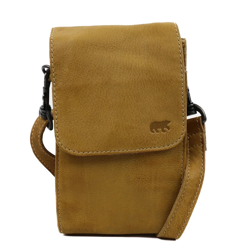 Bear Design Callisto Pelle Schoudertas - Telefoontas Robbie 2.0 Oil