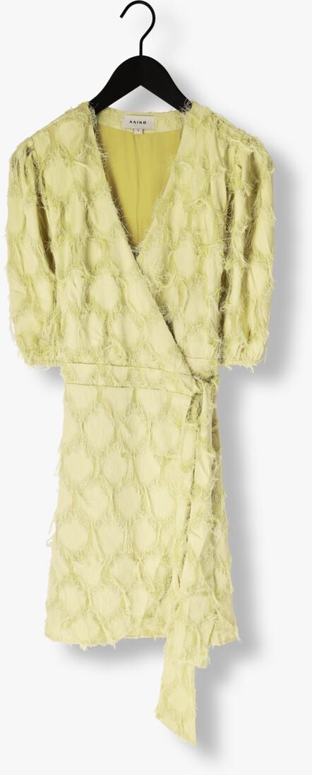 khaki aaiko mini jurk florica fringe pes 482