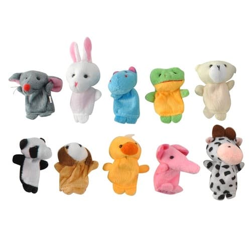 10-Pak Fingerdukke / Dukke - Ulike Figurer
