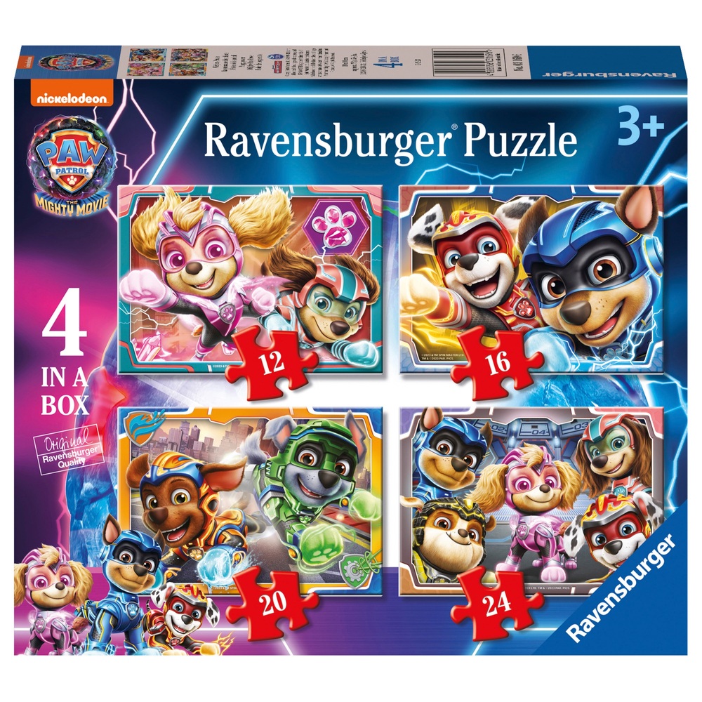 Ravensburger PAW Patrol: Der mächtige Film 4-in-a-Box-Puzzle-Bumperpack