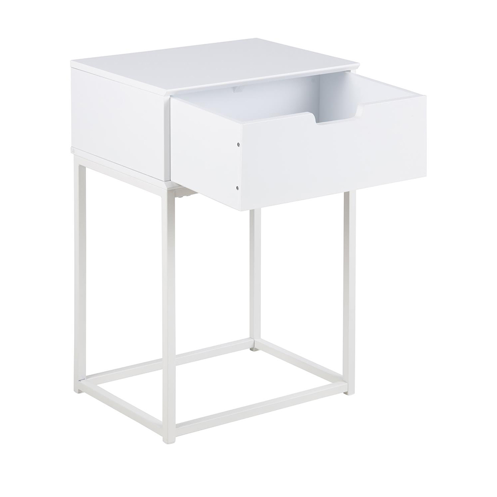 Teun houten nachtkastje - L40 x B30 x H61 cm Wit