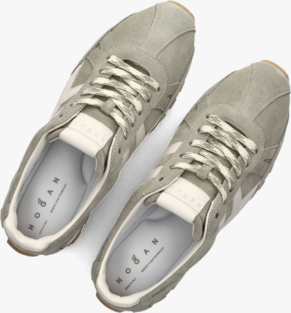 grijze hogan lage sneakers h701 allacciato h