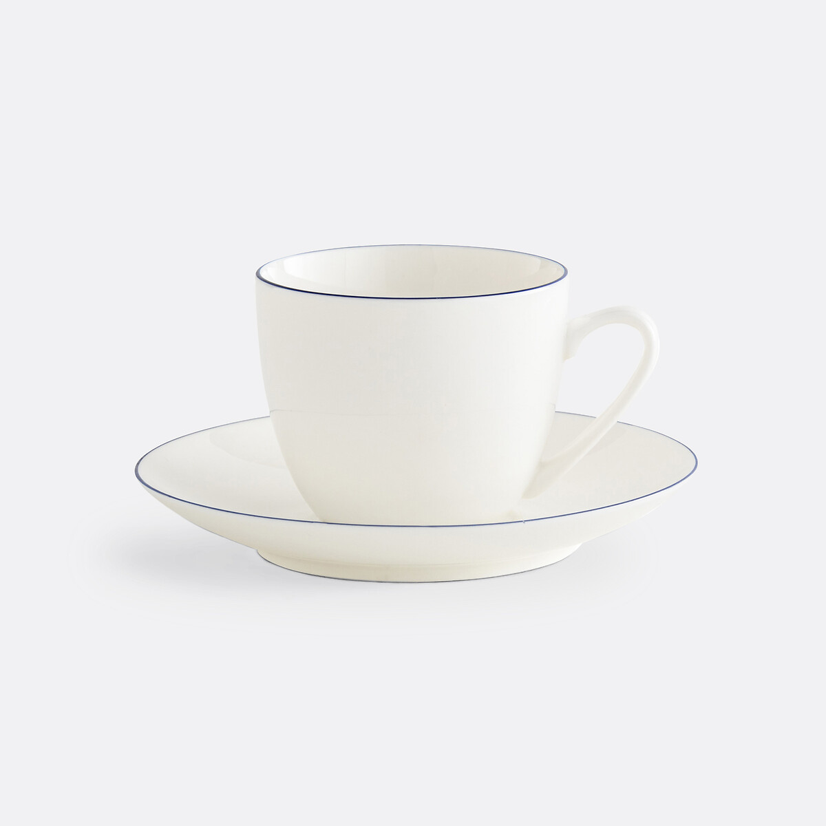 LA REDOUTE INTERIEURS<br>Conjunto de 4 xícaras e pires em porcelana, Malo