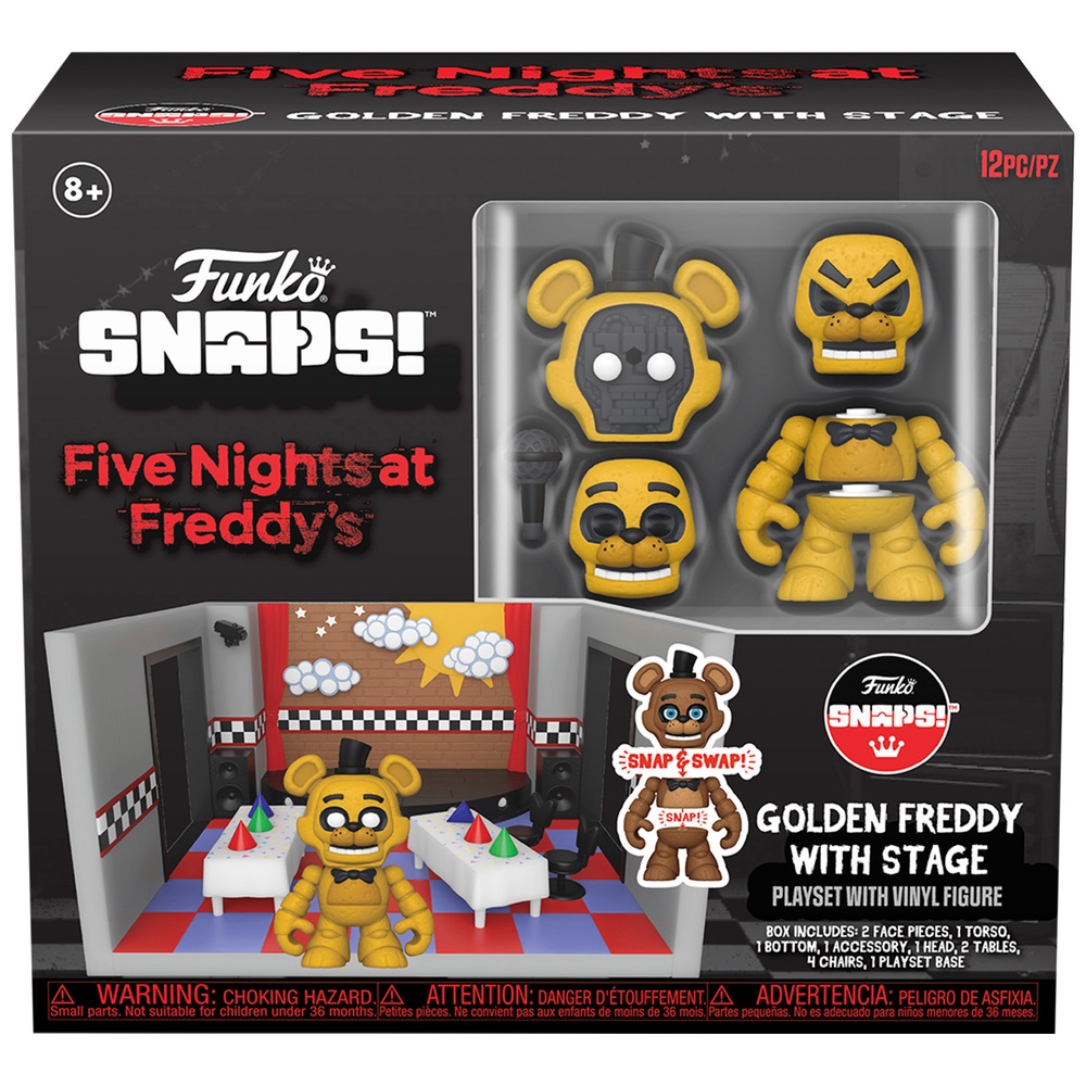 Funko Snaps! Five Nights at Freddy's: Golden Freddy mit Bühnen-Spielset