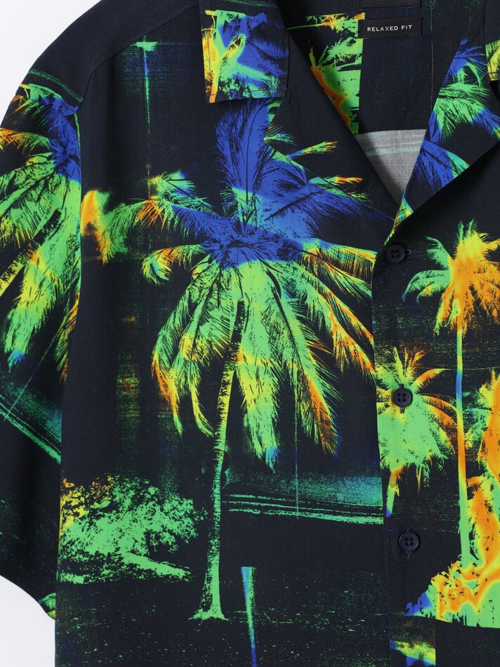 Camisa Resort - Azul Marinho