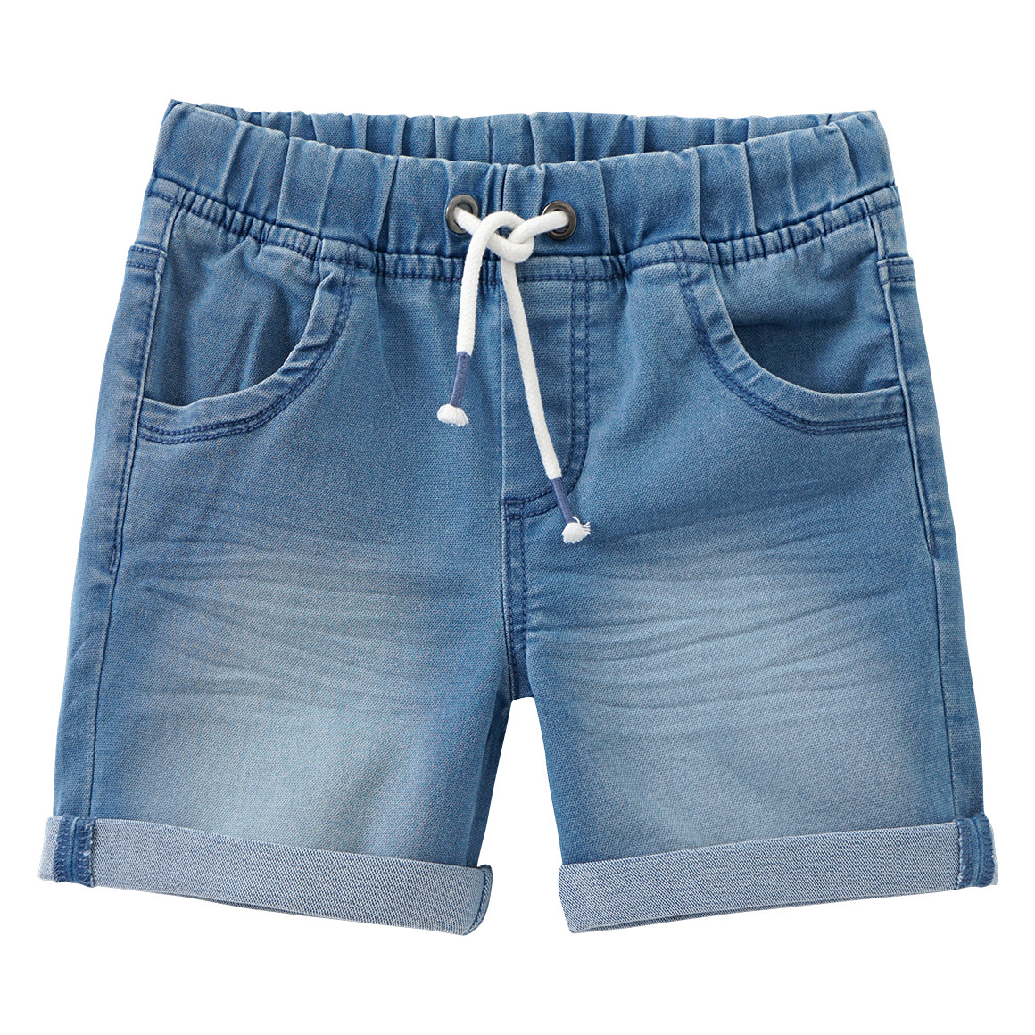 Topolino Jungen Jeansshorts mit Tunnelzug hellblau