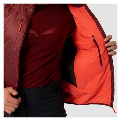Doudoune Sans Manche Femme Salewa Ortles Hybrid TirolWool Responsive Rouge