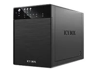 ICY BOX IB-3640SU3 - Harddisk-array - 4 bays (SATA-600) - HDD 0 - SATA 3Gb/s, USB 3.0 (ekstern)