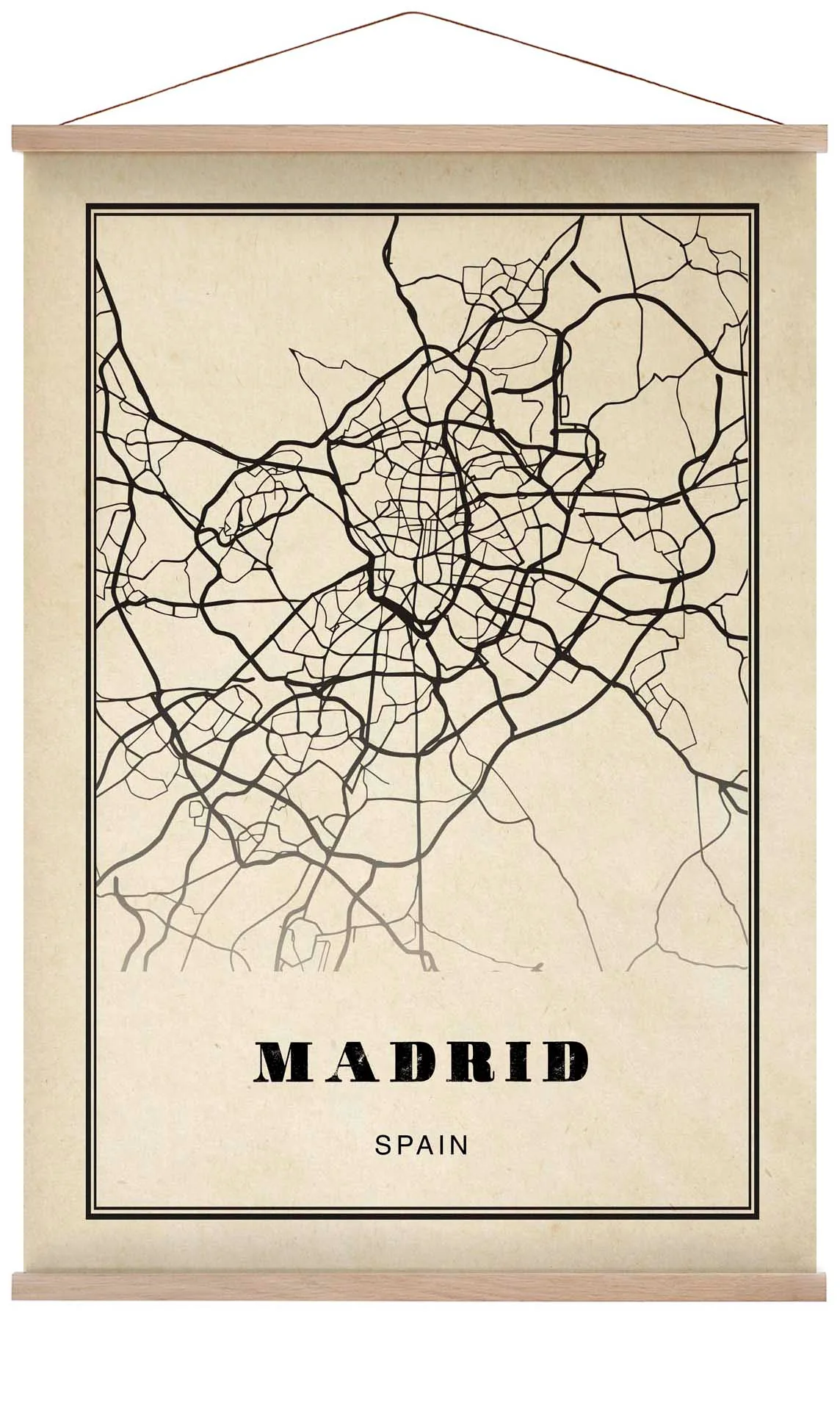 Madrid Stadt Sepia