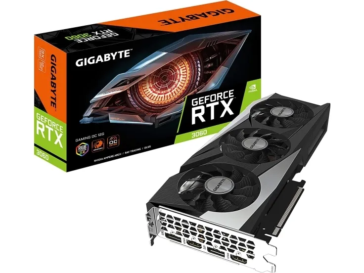 Gigabyte GeForce RTX 3060 VISION OC 12G (rev. 2.0) - Grafikkort - GF RTX 3060 - 12 GB GDDR6 - PCIe 4.0 x16 - 2 x HDMI, 2 x DisplayPort - LHR
