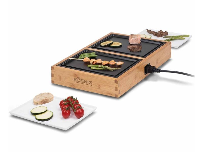 Koenig Tischgrill Dinner for 2 420 W Flexibler Tischgrill für 2 Personen