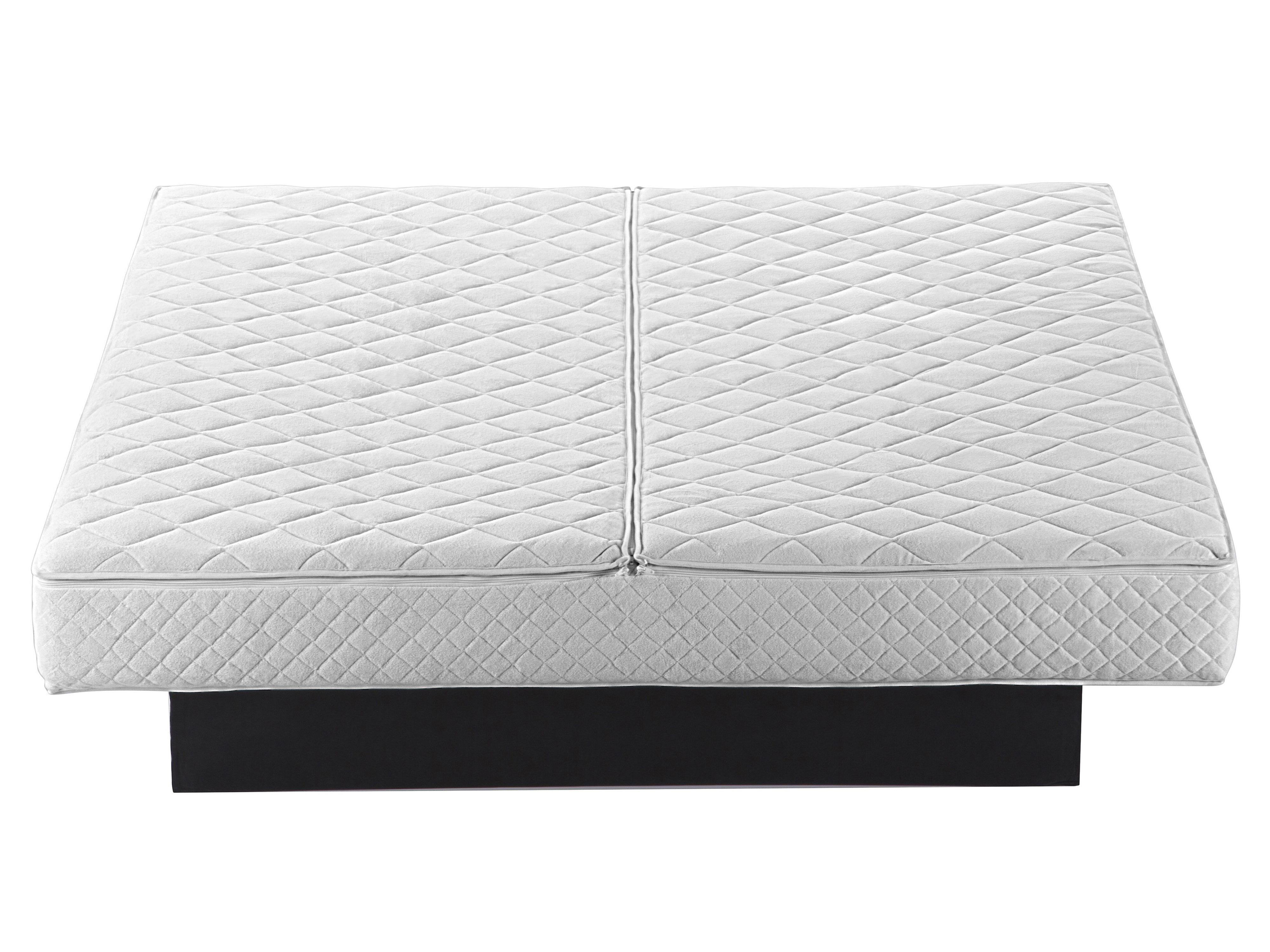 Waterbed Fluweel LAVAUR 180 x 200 cm Gebroken wit