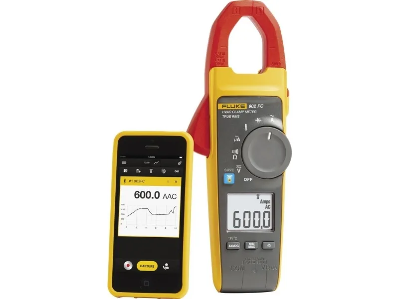 Fluke 4695814 Strømtang , Hånd-multimeter digital CAT III 600 V, CAT IV 300 V Visning (counts): 6000