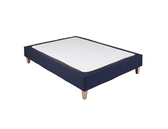 TERRE DE NUIT - Cache sommier Cache-sommier coton jersey bleu marine 120x200