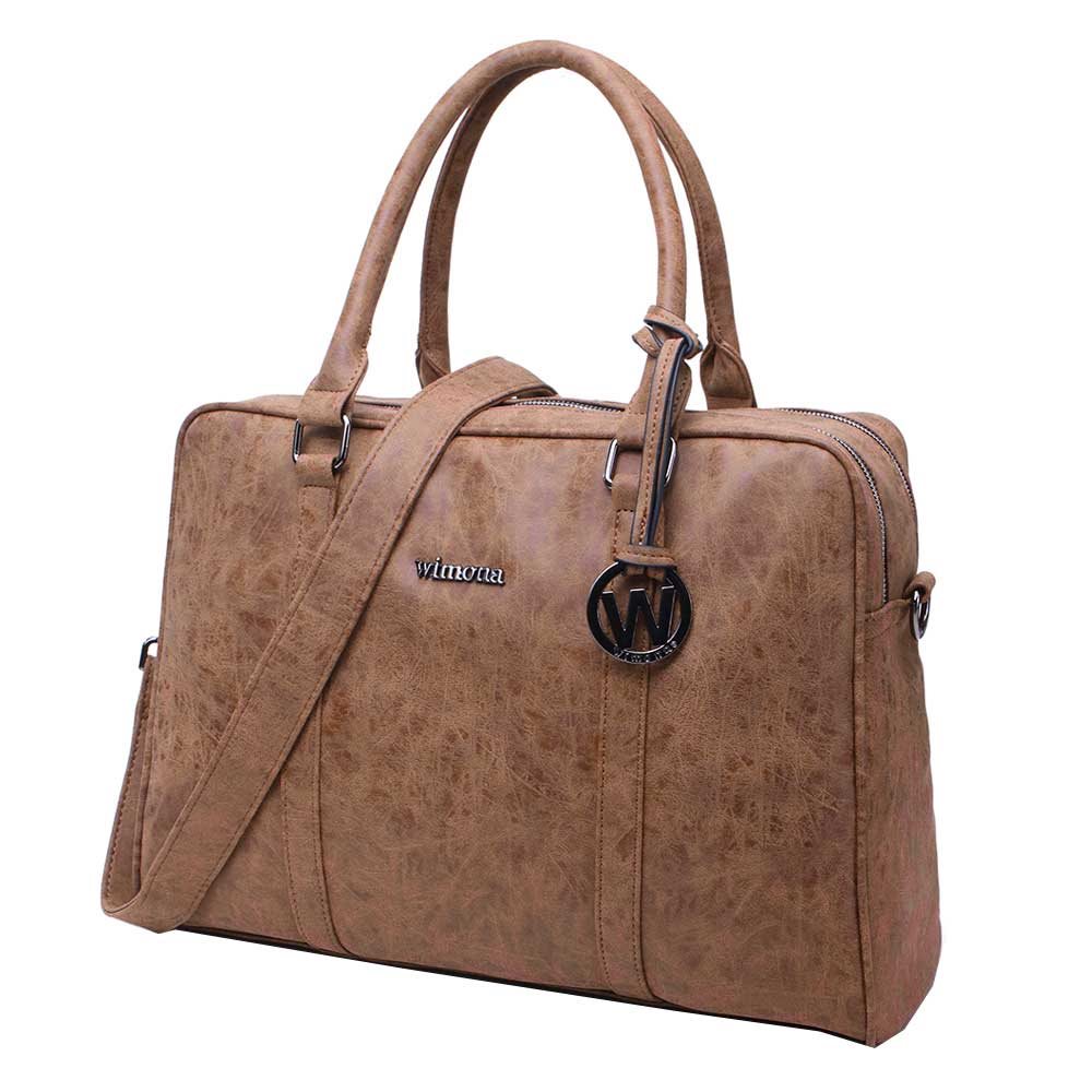Wimona Luciana Dames Laptoptas cognac