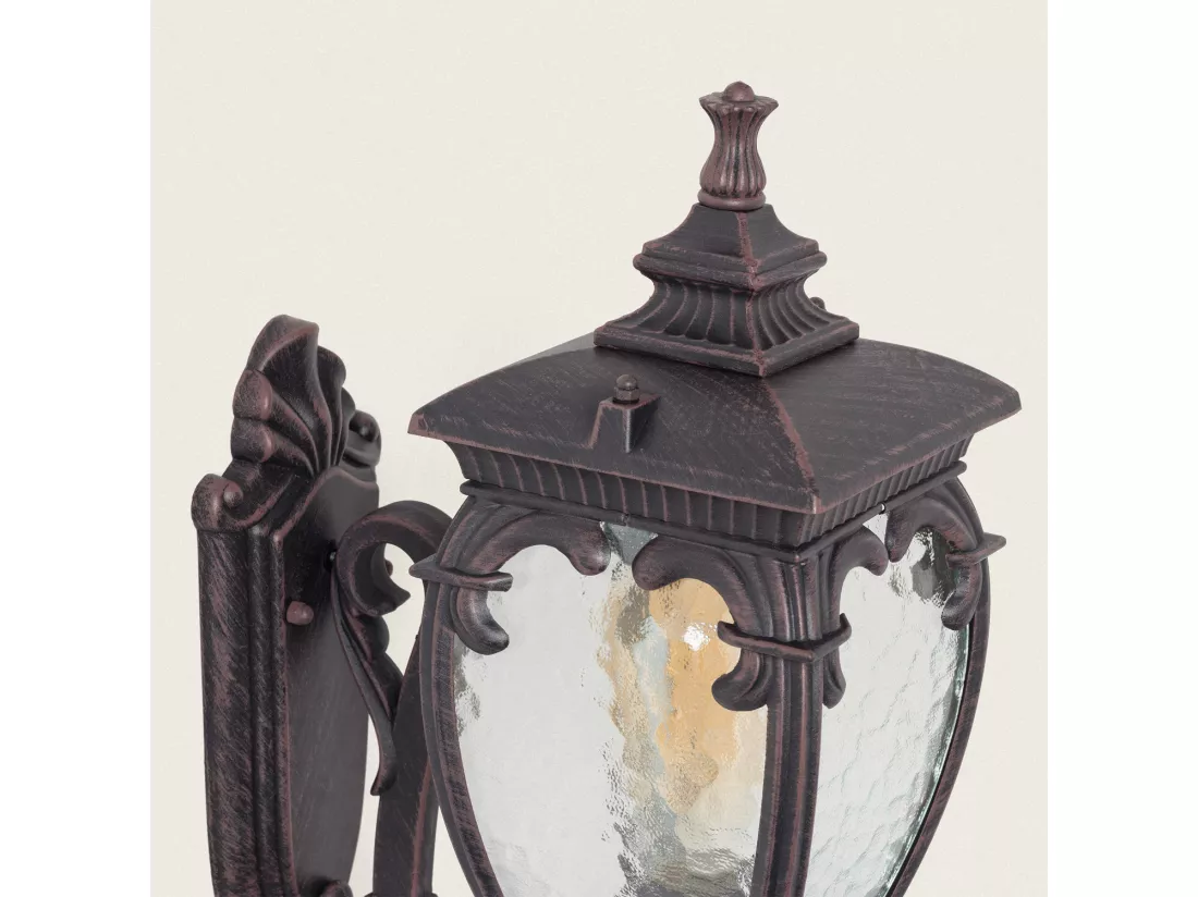 Lampe Murale Extérieure Aluminium Grivale Rouille