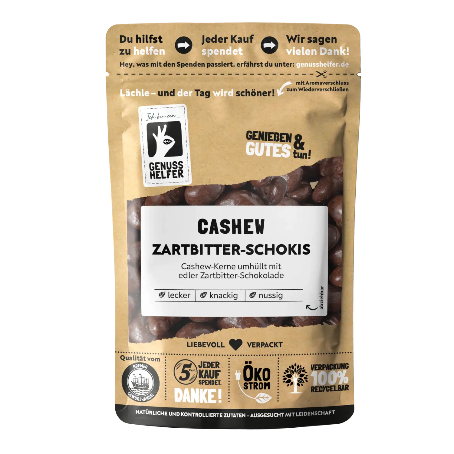 Cashew Zartbitter Schokis