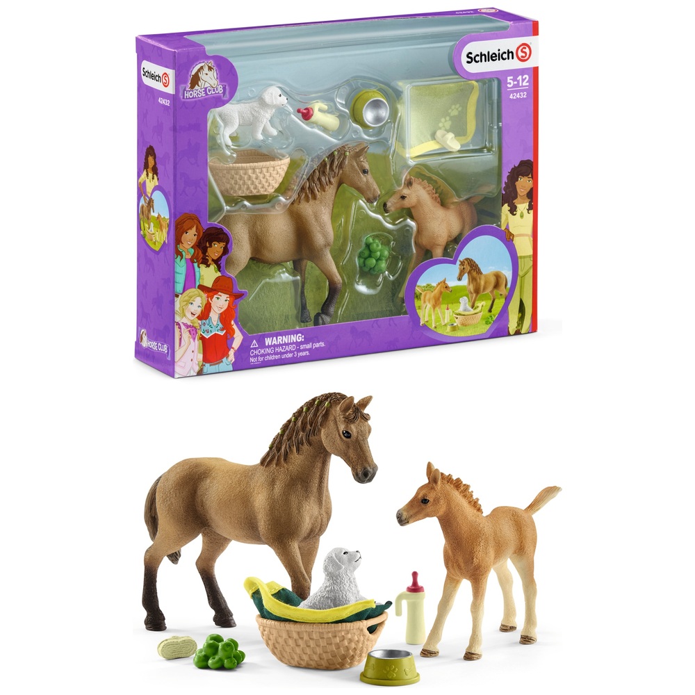 Schleich Horse Club 42432 Sarah's Baby Animal Care Set