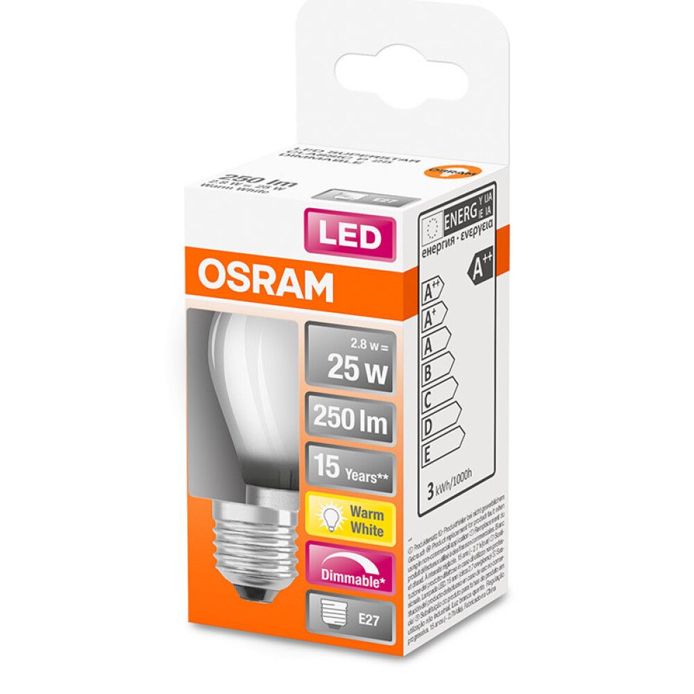 LYSPÆRE OSRAM SUPERSTAR CLASSIC LED E27 2,8W
