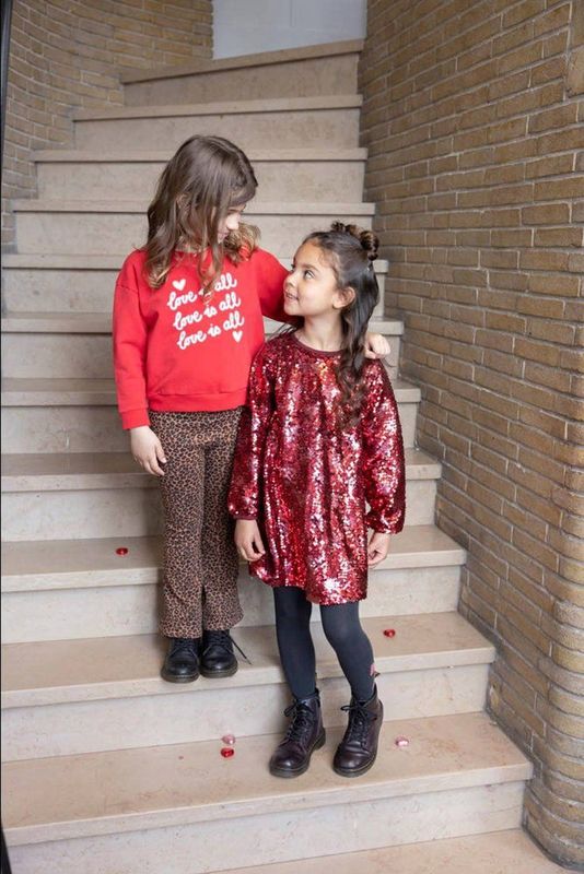 Jubel - Queen Of Hearts - Sweater - Rood/Wit