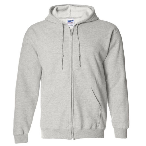 Moletom com zíper Gildan masculino, ideal para esportes e academia.