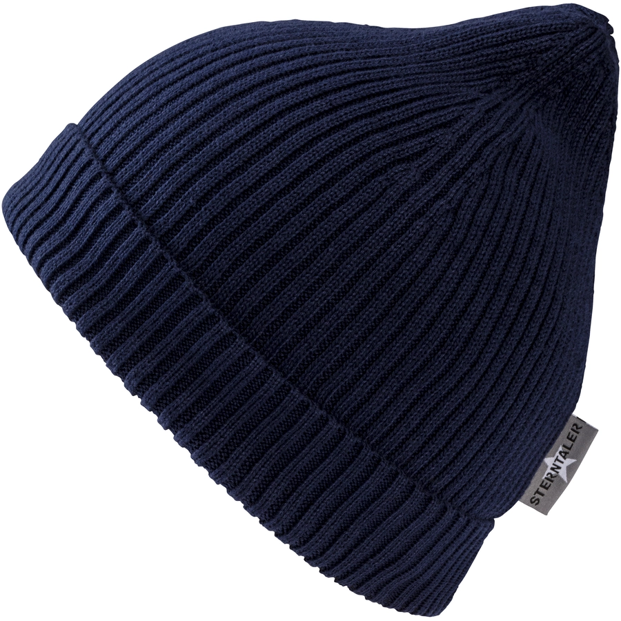 Sterntaler GOTS Strickmütze Rippe marine