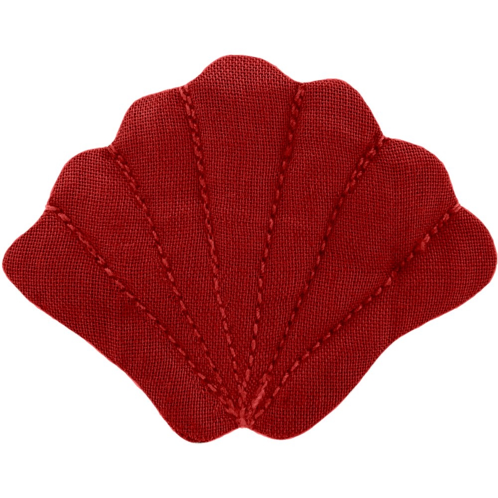 Barrette Coquillage Rouge