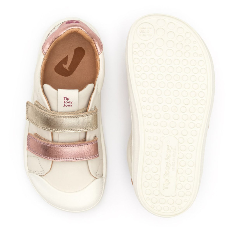Tip Toey Joey Tip Toey Joey Kidos Sneakers Ramp Play Tapioca rose gold