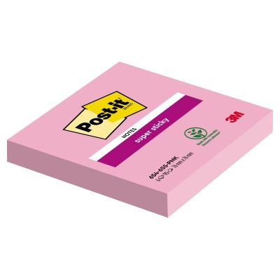 Post-it Super Sticky - Bloc-notes - 76 x 76 mm - rose tropical