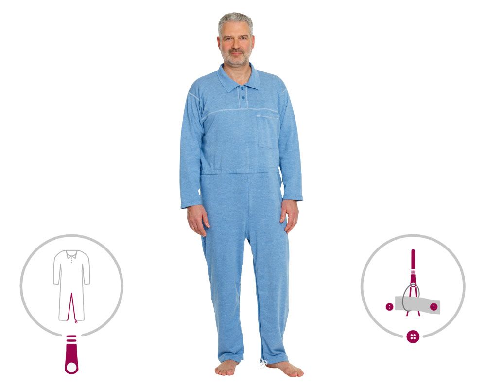 suprima 4681 Pflegeoverall Polo CareFunction S jeans